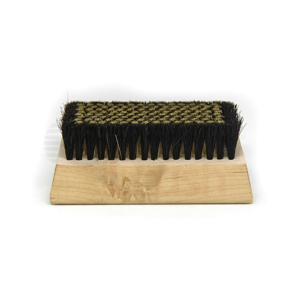0.0045 Brass Bristle, 4-1/4 x 2-1/2 Plastic Block Brush, PK12